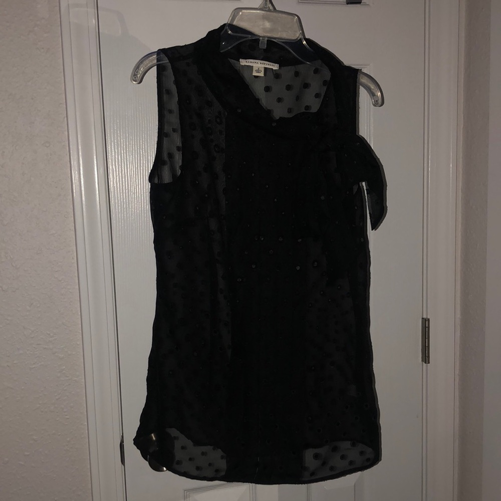 Black sheer top